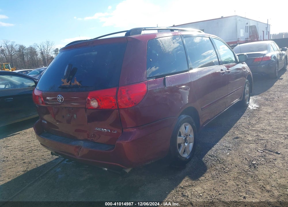 2007 TOYOTA SIENNA LE VIN: 5TDZK23C47S084558