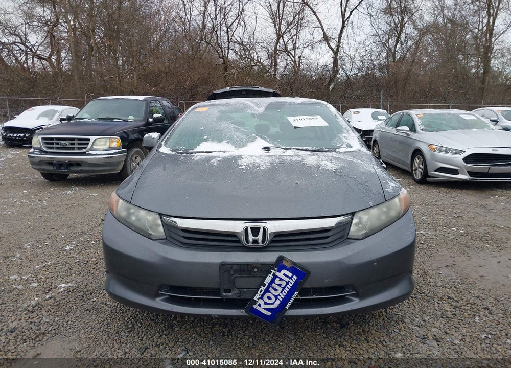2012 HONDA CIVIC LX VIN: 19XFB2E51CE068498
