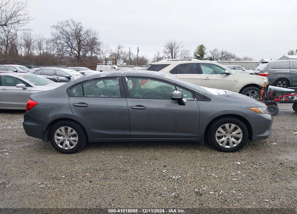 2012 HONDA CIVIC LX VIN: 19XFB2E51CE068498