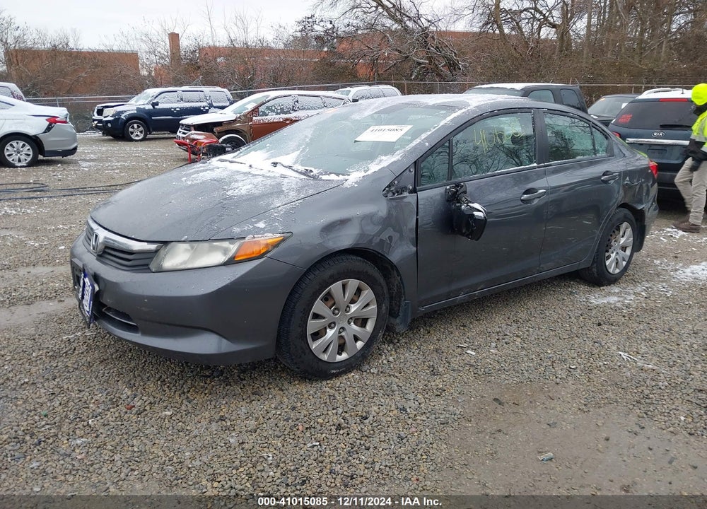 2012 HONDA CIVIC LX VIN: 19XFB2E51CE068498