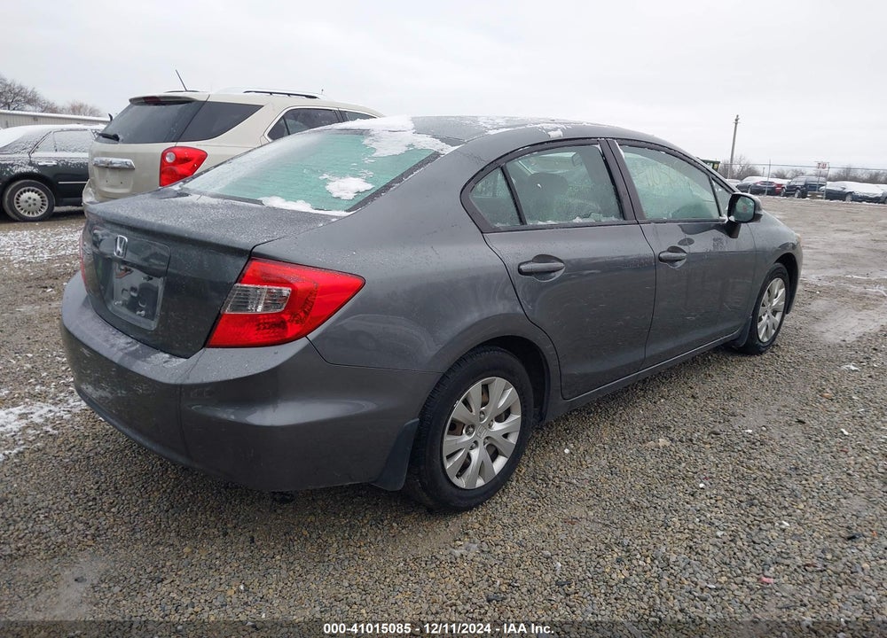 2012 HONDA CIVIC LX VIN: 19XFB2E51CE068498