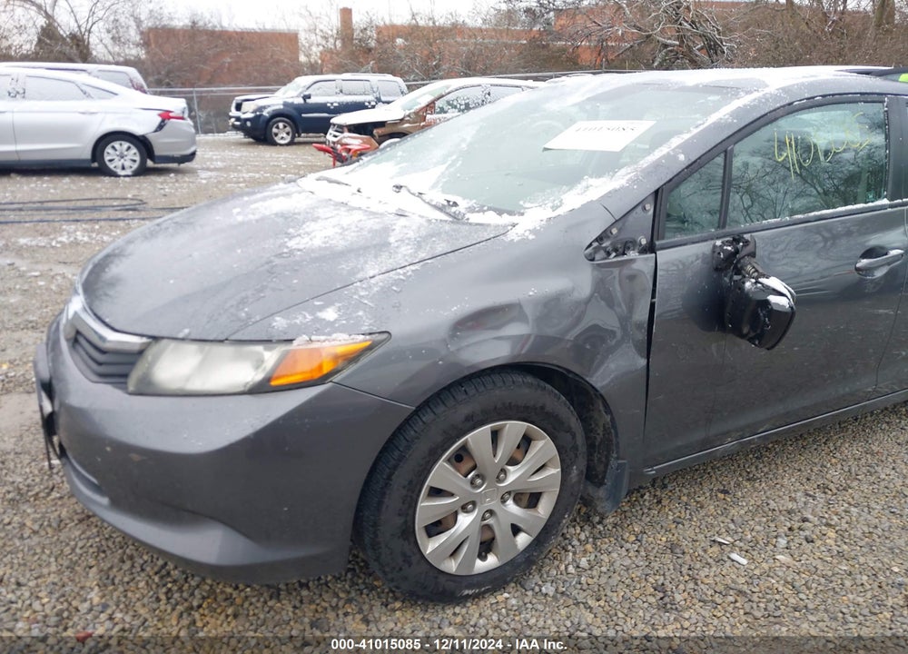 2012 HONDA CIVIC LX VIN: 19XFB2E51CE068498