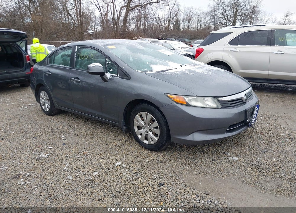 2012 HONDA CIVIC LX VIN: 19XFB2E51CE068498