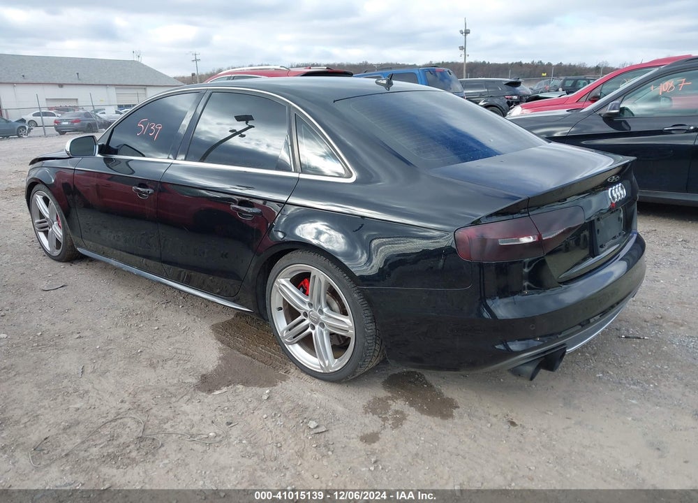 2013 AUDI S4 3.0T PREMIUM PLUS VIN: WAUKGAFLXDA068864