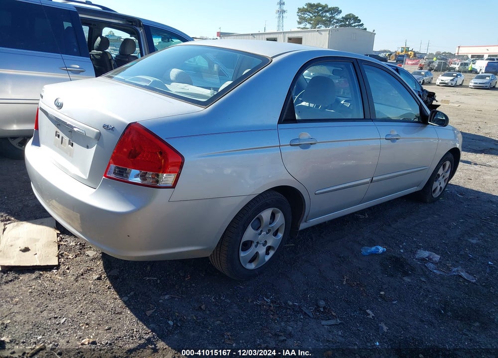 2008 KIA SPECTRA EX VIN: KNAFE121385520969