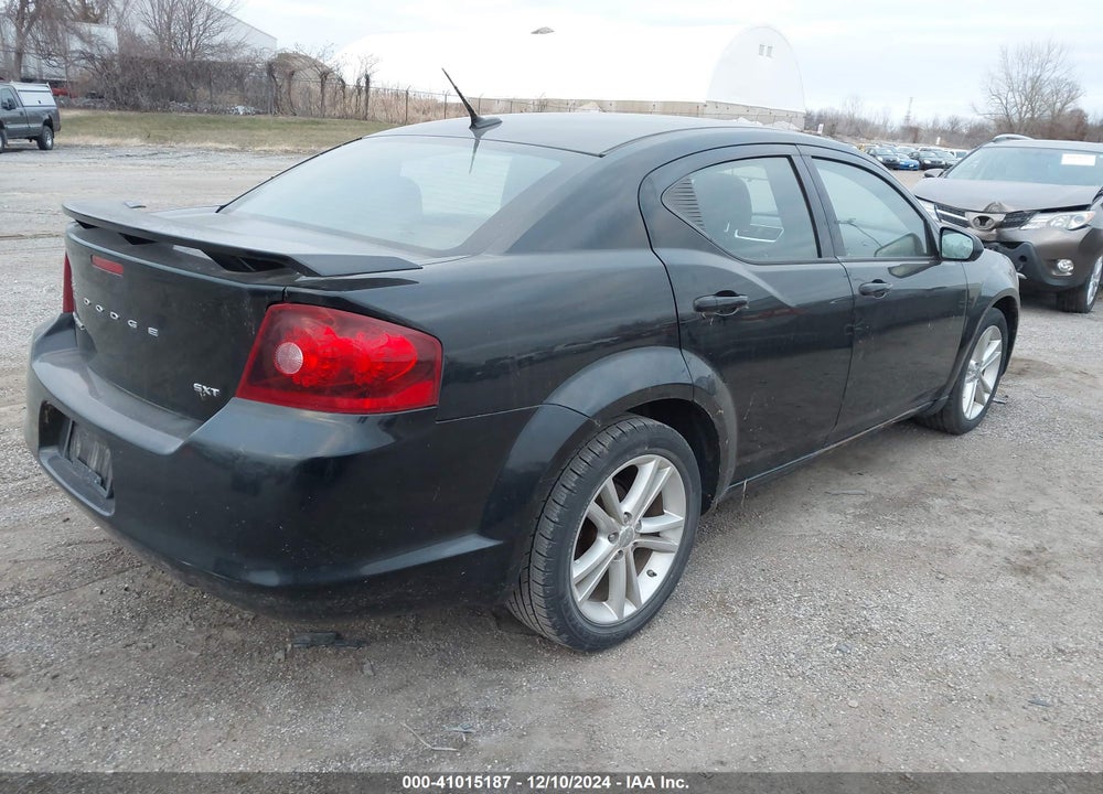 2012 DODGE AVENGER SXT VIN: 1C3CDZCB4CN243521