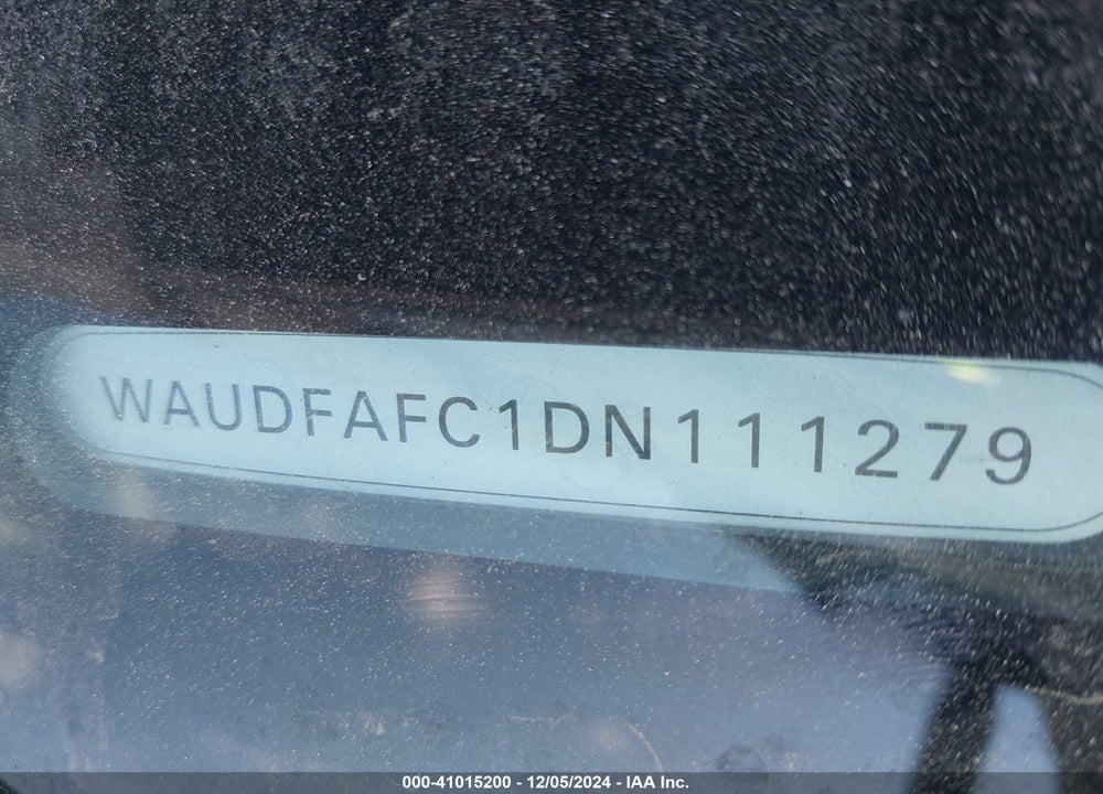 2013 AUDI A6 VIN: WAUDFAFC1DN111279