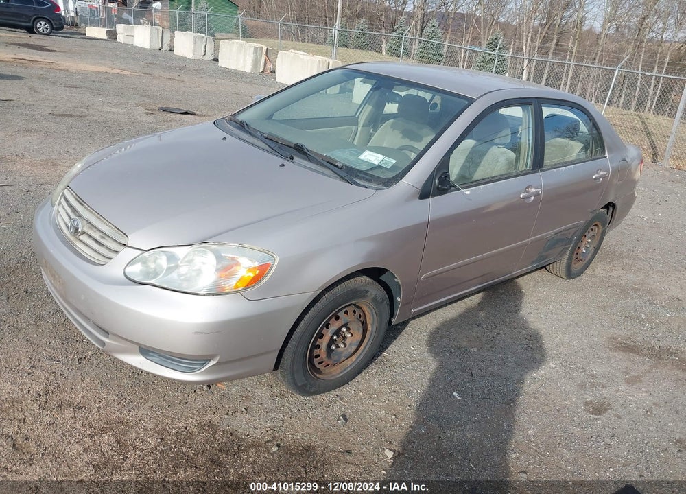 2003 TOYOTA COROLLA LE VIN: 2T1BR38EX3C127655