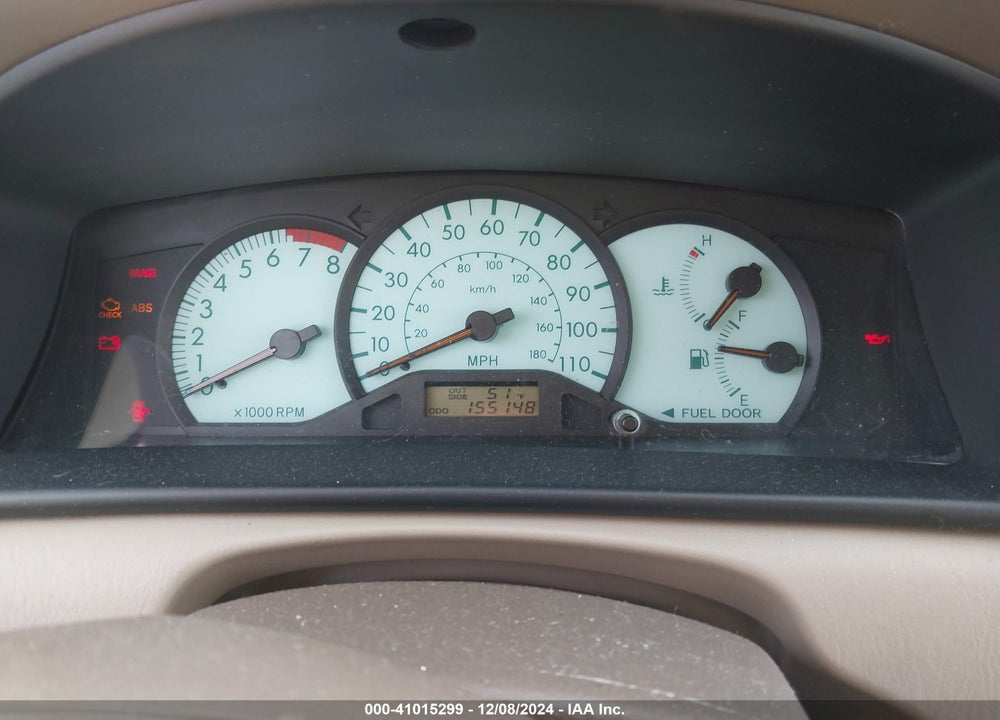 2003 TOYOTA COROLLA LE VIN: 2T1BR38EX3C127655