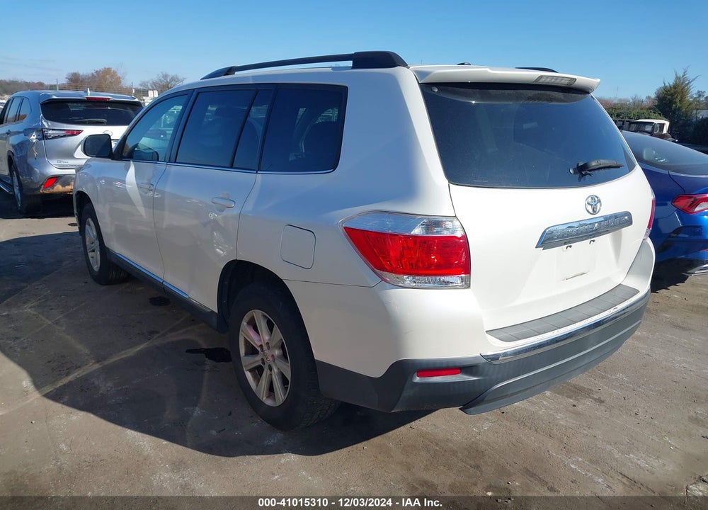 2012 TOYOTA HIGHLANDER SE VIN: 5TDZA3EH4CS025943