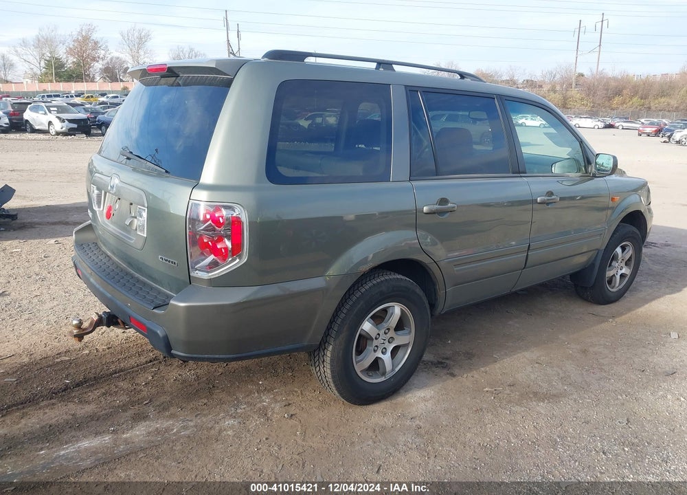 2008 HONDA PILOT EX-L VIN: 5FNYF18788B014640
