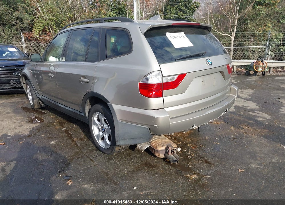 2007 BMW X3 3.0SI VIN: WBXPC93437WF09280