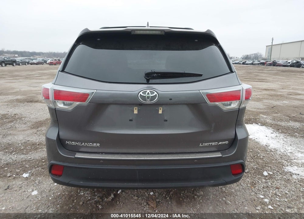 2016 TOYOTA HIGHLANDER LIMITED PLATINUM V6 VIN: 5TDDKRFH6GS336109