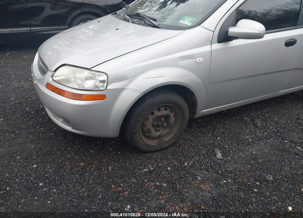 2006 CHEVROLET AVEO LS VIN: KL1TD66686B557291