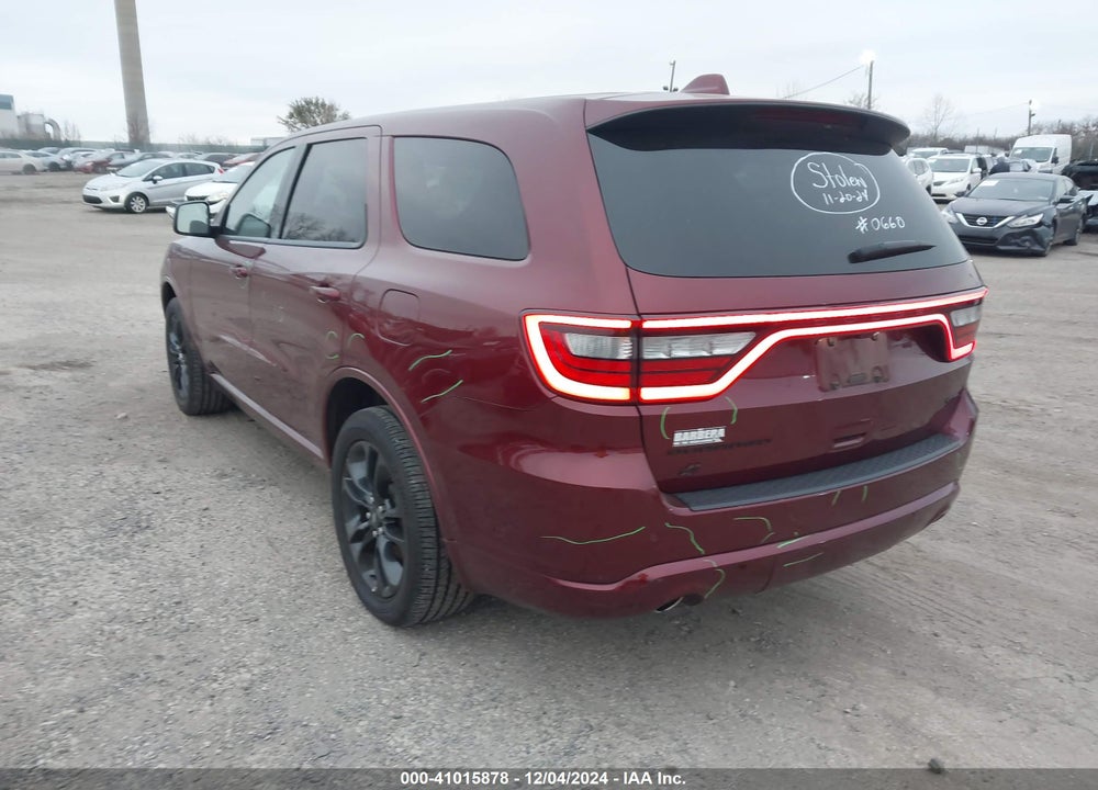 2022 DODGE DURANGO GT AWD VIN: 1C4RDJDG8NC160660