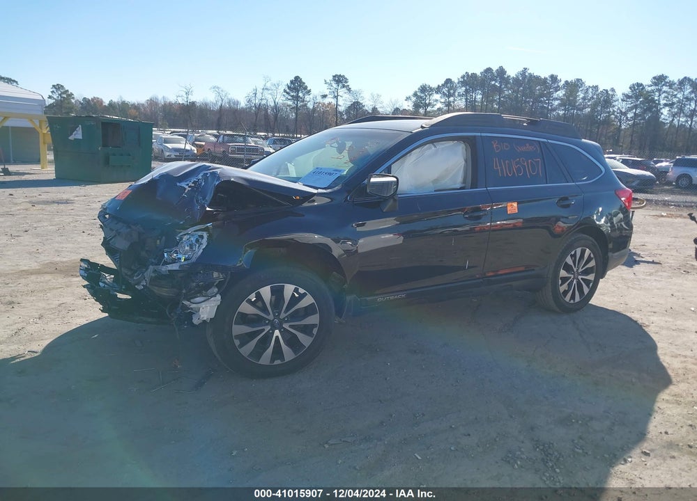 2017 SUBARU OUTBACK 2.5I LIMITED VIN: 4S4BSAKC6H3435501