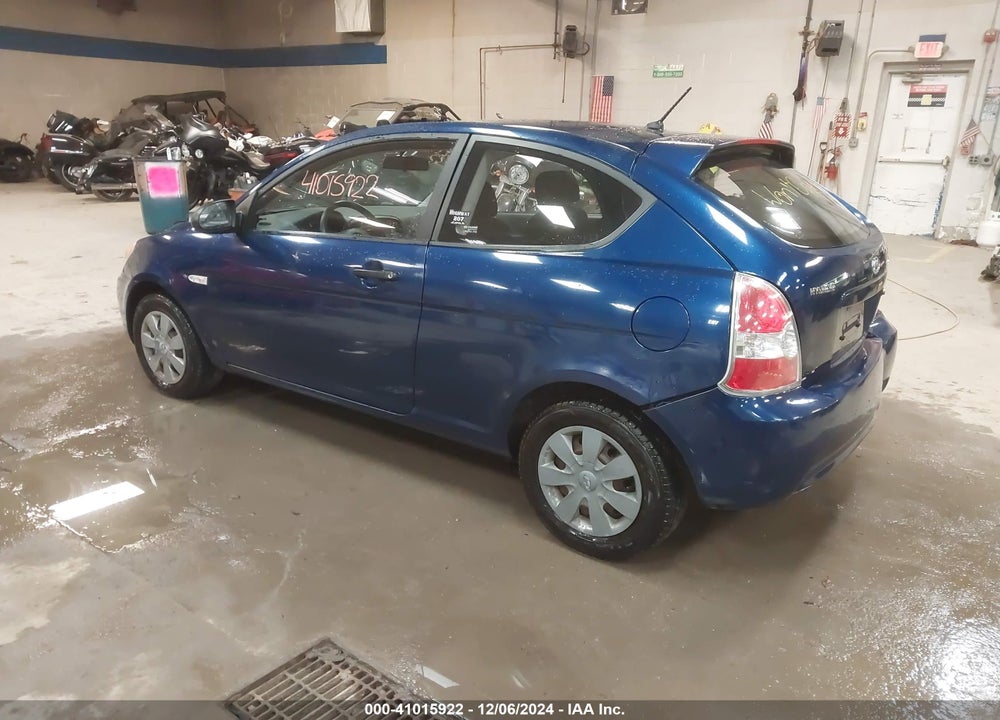 2007 HYUNDAI ACCENT GS VIN: KMHCM36C97U011212