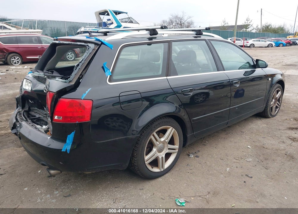 2007 AUDI A4 2.0T AVANT VIN: WAUKF78E27A022924
