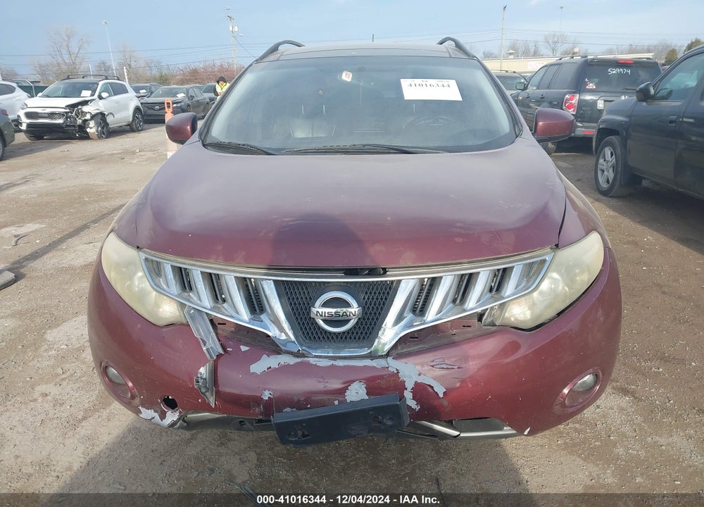 2009 NISSAN MURANO SL VIN: JN8AZ18W99W147831