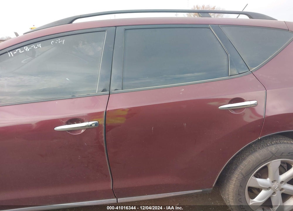 2009 NISSAN MURANO SL VIN: JN8AZ18W99W147831