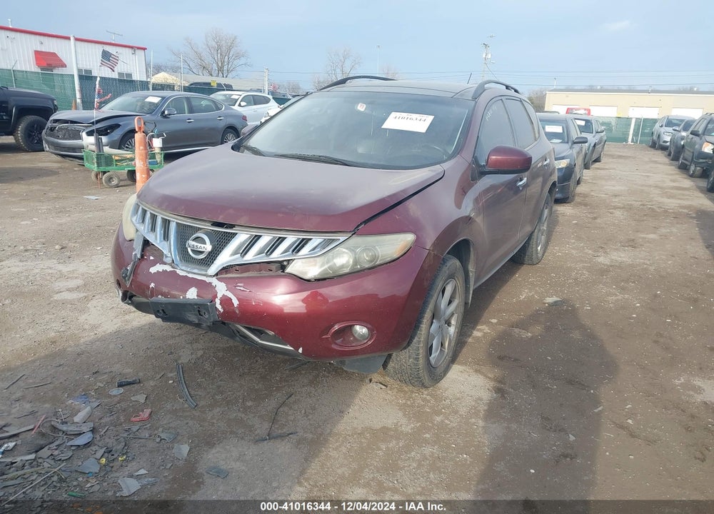 2009 NISSAN MURANO SL VIN: JN8AZ18W99W147831