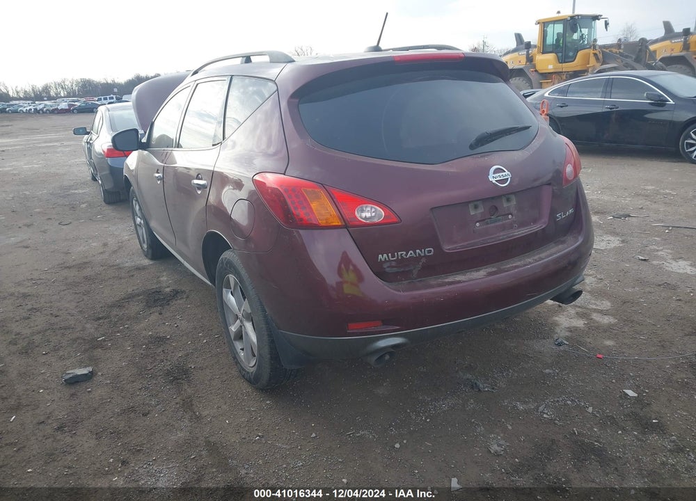 2009 NISSAN MURANO SL VIN: JN8AZ18W99W147831