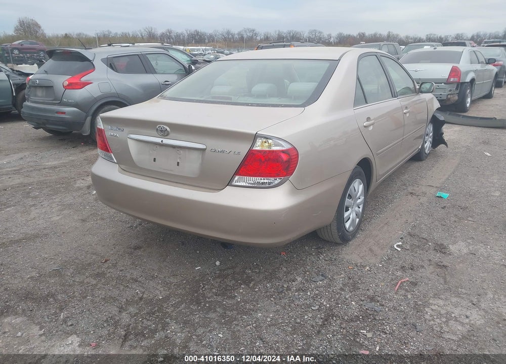 2005 TOYOTA CAMRY LE VIN: 4T1BE32K05U624323