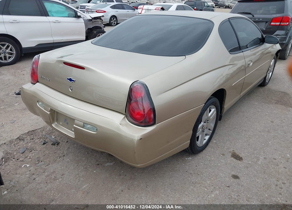 2004 CHEVROLET MONTE CARLO LS VIN: 2G1WW12E149256529