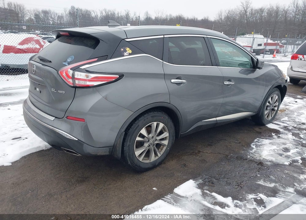 2016 NISSAN MURANO SL VIN: 5N1AZ2MH0GN157459