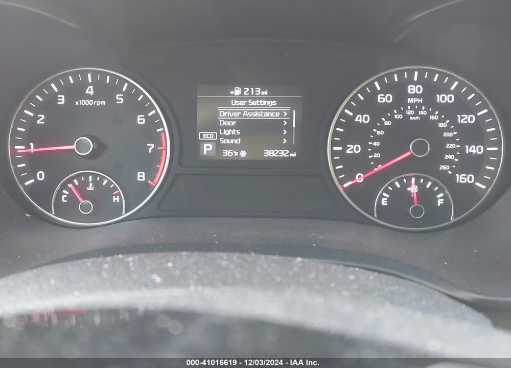 2019 KIA OPTIMA LX VIN: 5XXGT4L35KG322587