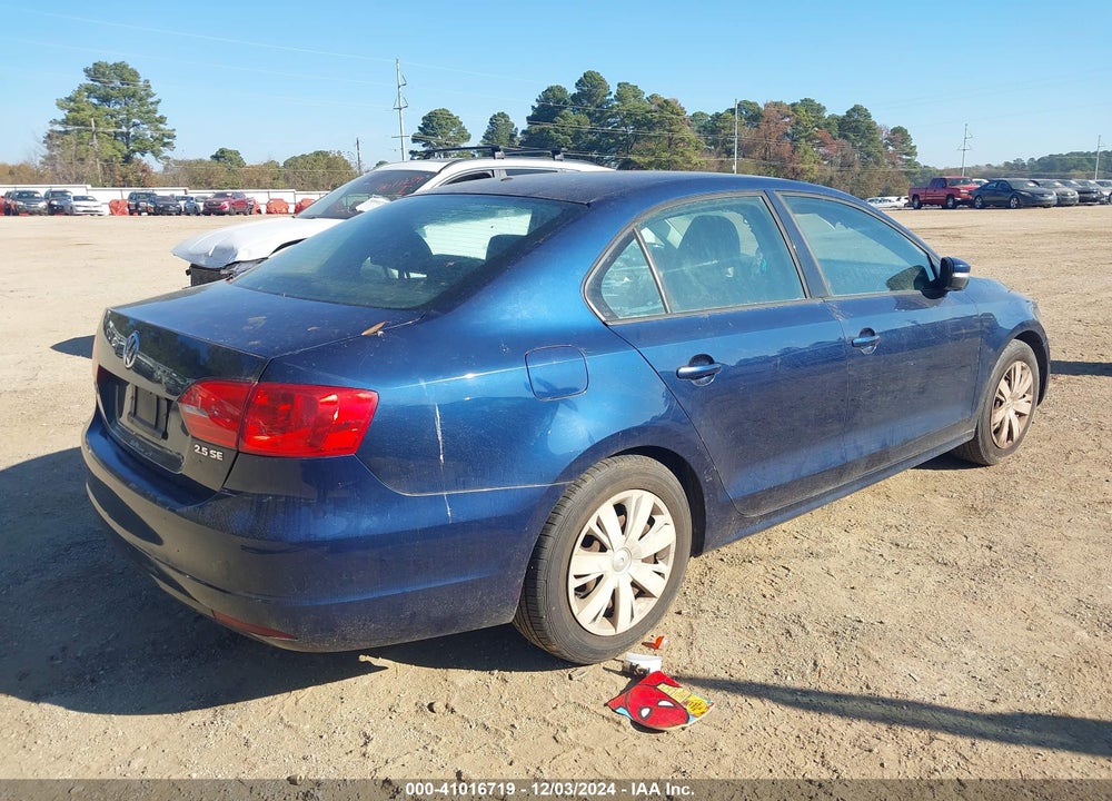 2012 VOLKSWAGEN JETTA 2.5L SE VIN: 3VWDP7AJ0CM386253
