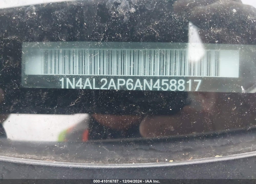 2010 NISSAN ALTIMA 2.5 S VIN: 1N4AL2AP6AN458817