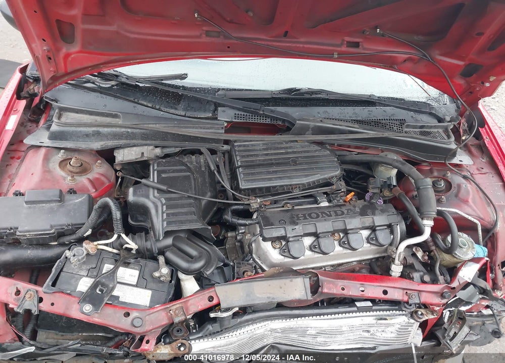 2002 HONDA CIVIC LX VIN: 1HGEM22592L059372