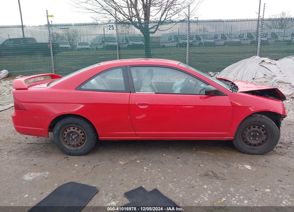2002 HONDA CIVIC LX VIN: 1HGEM22592L059372