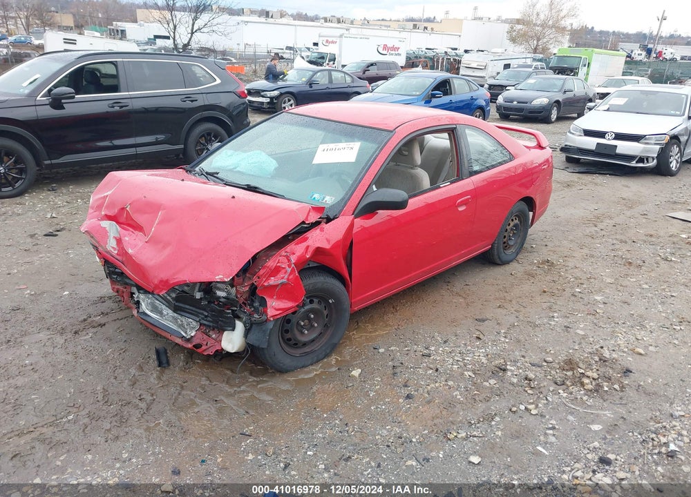 2002 HONDA CIVIC LX VIN: 1HGEM22592L059372
