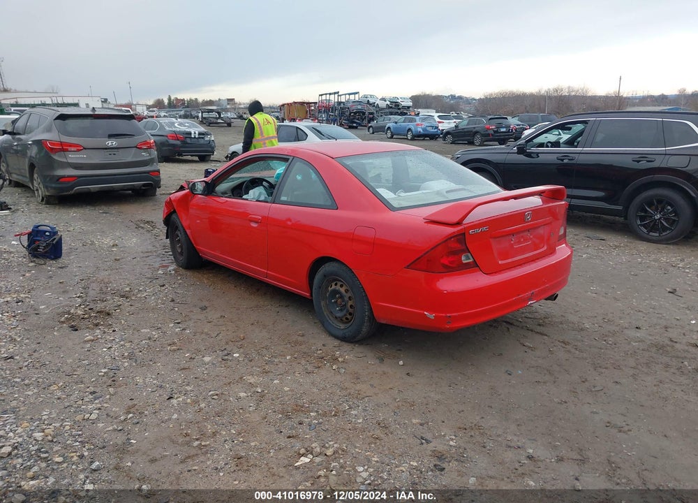 2002 HONDA CIVIC LX VIN: 1HGEM22592L059372
