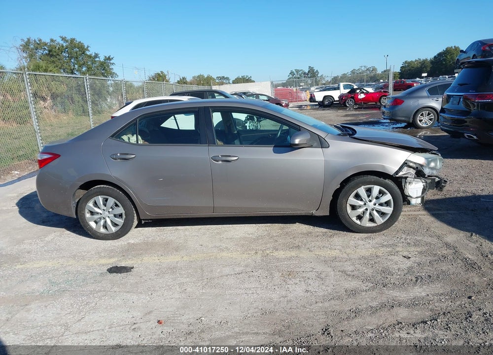 2016 TOYOTA COROLLA LE VIN: 5YFBURHE2GP475375