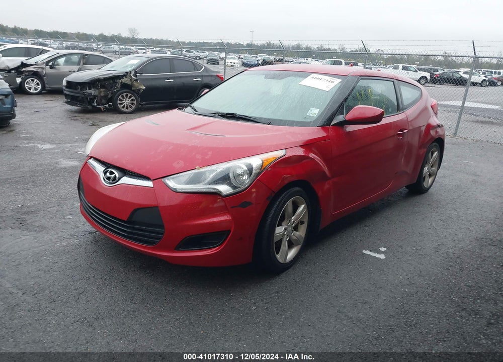 2013 HYUNDAI VELOSTER BASE W/GRAY VIN: KMHTC6AD3DU087461