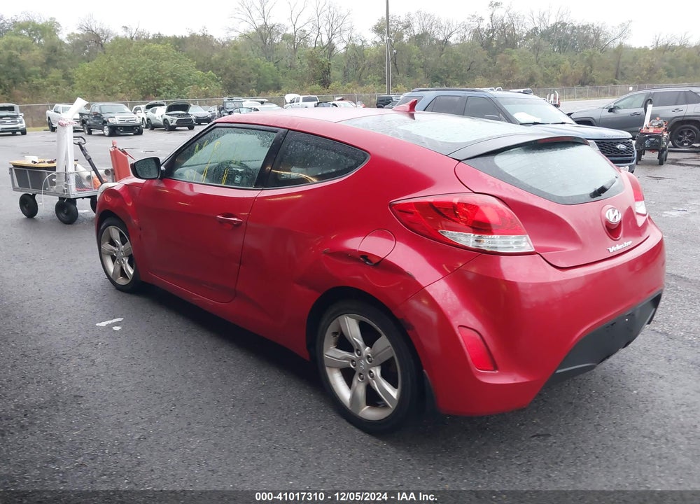 2013 HYUNDAI VELOSTER BASE W/GRAY VIN: KMHTC6AD3DU087461