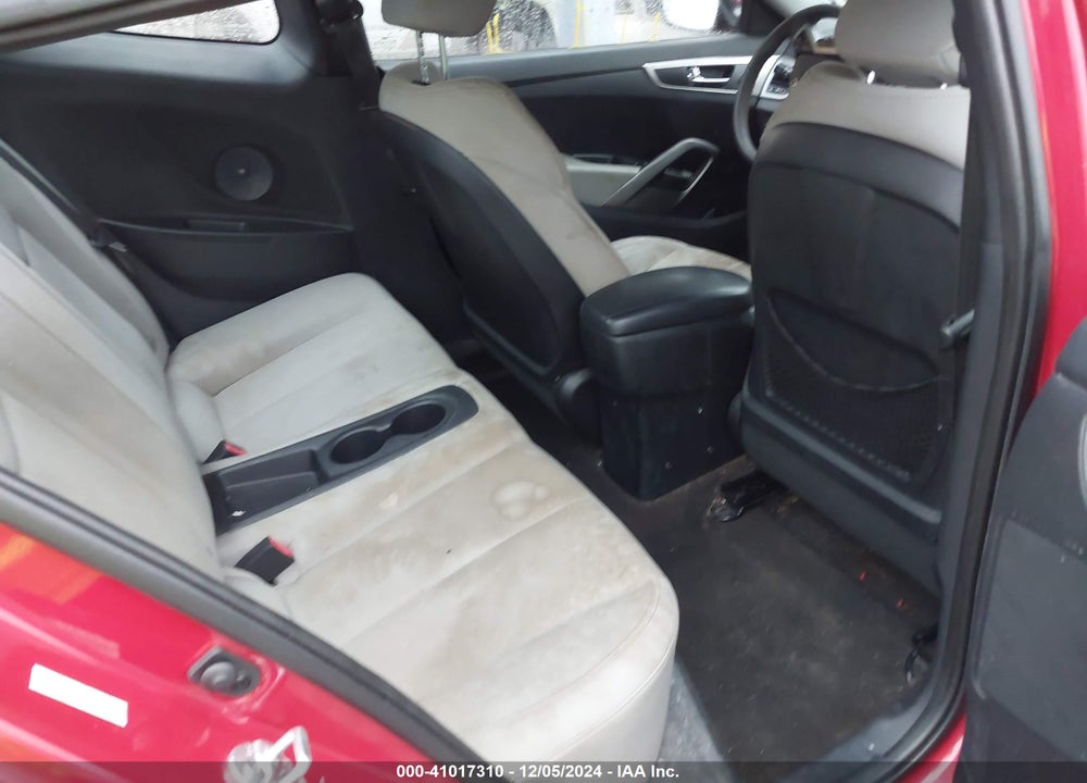 2013 HYUNDAI VELOSTER BASE W/GRAY VIN: KMHTC6AD3DU087461