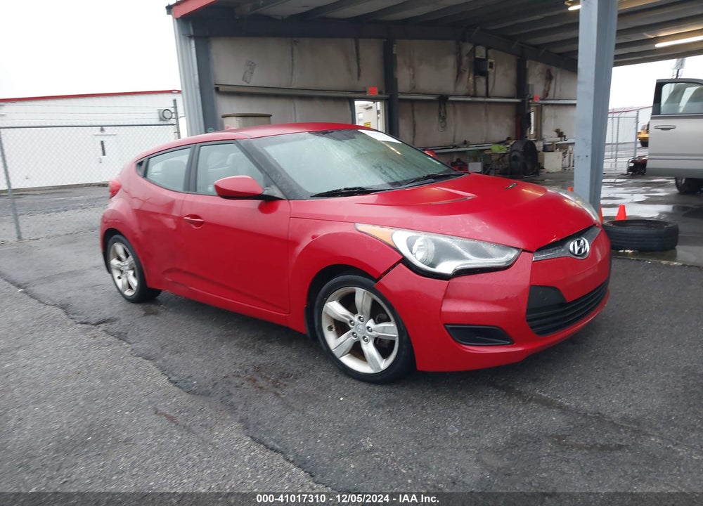 2013 HYUNDAI VELOSTER BASE W/GRAY VIN: KMHTC6AD3DU087461