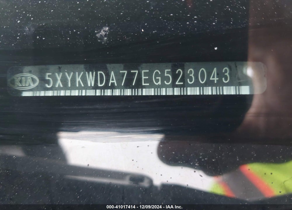 2014 KIA SORENTO SX V6 VIN: 5XYKWDA77EG523043