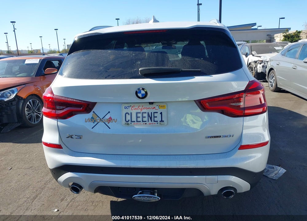 2019 BMW X3 SDRIVE30I VIN: 5UXTR7C52KLF30024