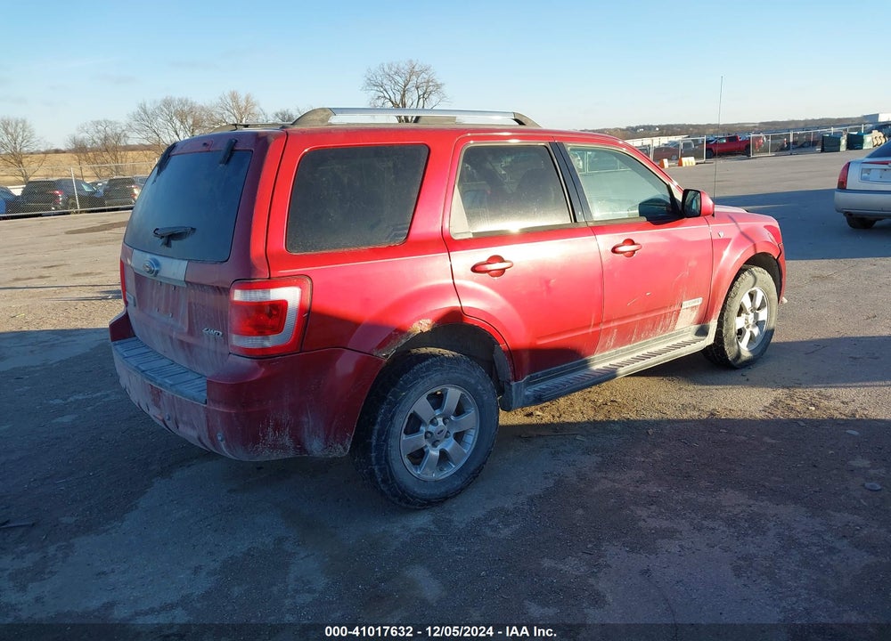 2008 FORD ESCAPE LIMITED VIN: 1FMCU94108KB89723