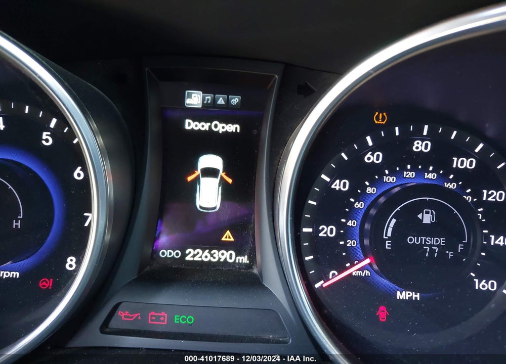 2013 HYUNDAI SANTA FE SPORT 2.0T VIN: 5XYZU3LA9DG064815