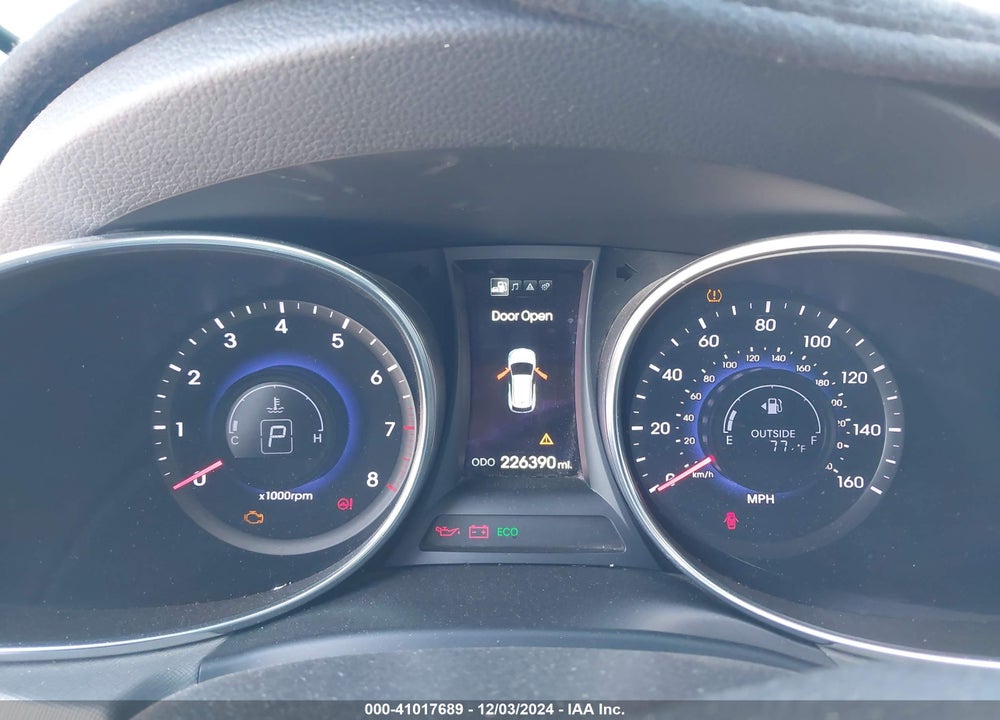 2013 HYUNDAI SANTA FE SPORT 2.0T VIN: 5XYZU3LA9DG064815