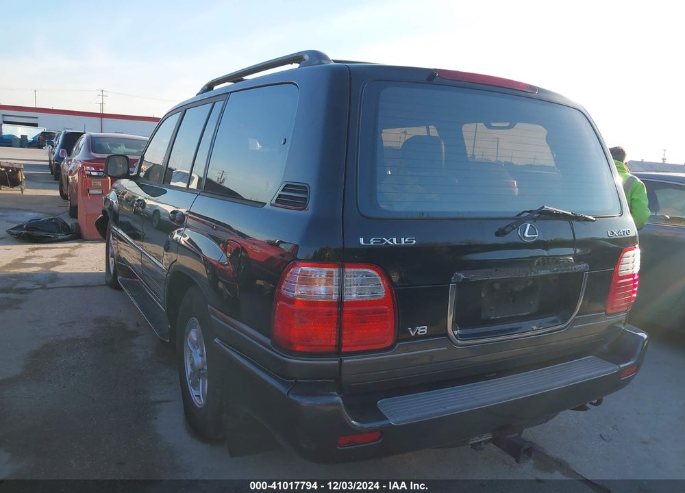 2000 LEXUS LX 470 VIN: JT6HT00W3Y0107254