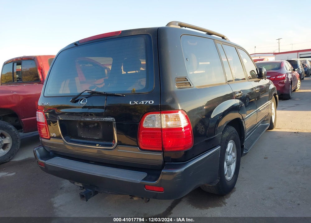 2000 LEXUS LX 470 VIN: JT6HT00W3Y0107254