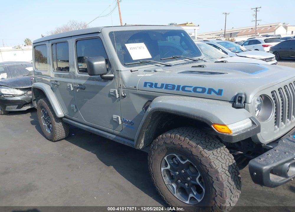 2022 JEEP WRANGLER 4XE UNLIMITED RUBICON 4X4 VIN: 1C4JJXR60NW250182