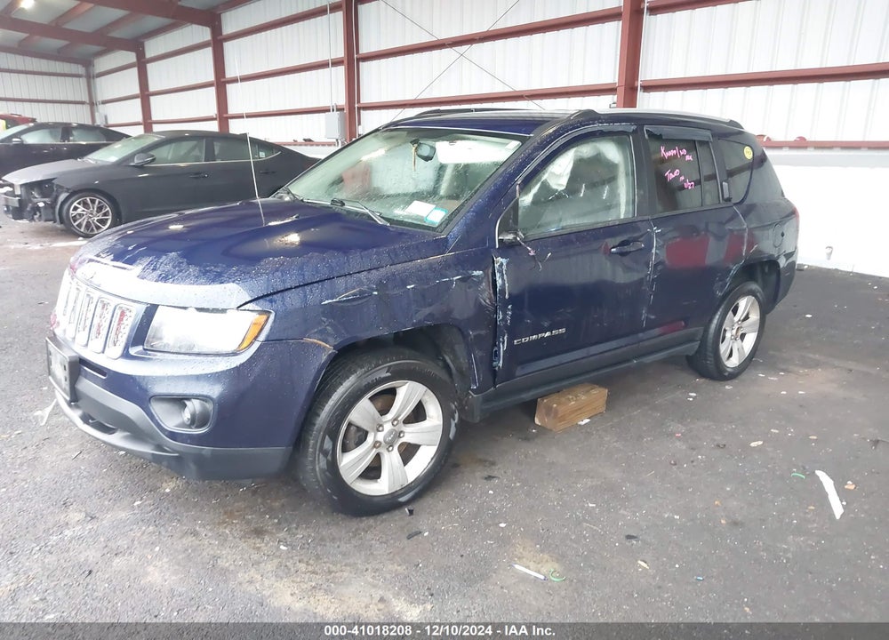 2016 JEEP COMPASS LATITUDE VIN: 1C4NJDEB2GD542482
